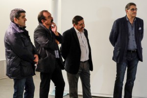 De gauche à droite : Frédéric Sanchez, Philippe Martinez, Lucien Grimault et Nicolas Giglio
